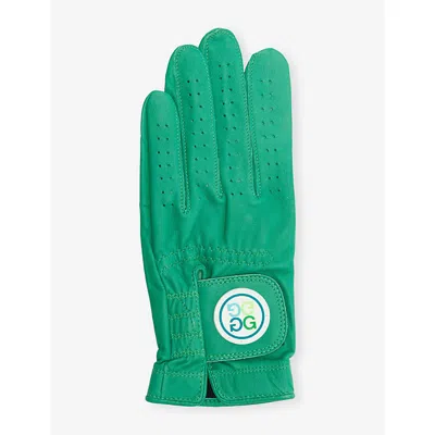 G/fore Mens Signature Logo Leather Golf Glove Clover