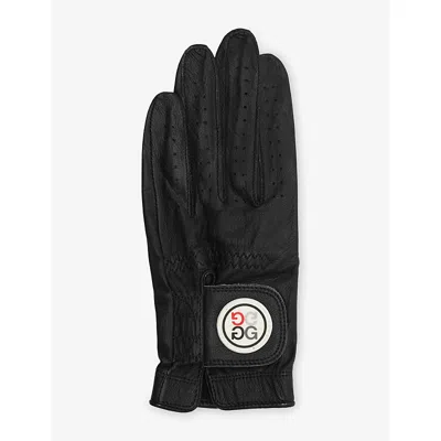 G/fore Mens Signature Logo Leather Golf Glove Onyx Xl