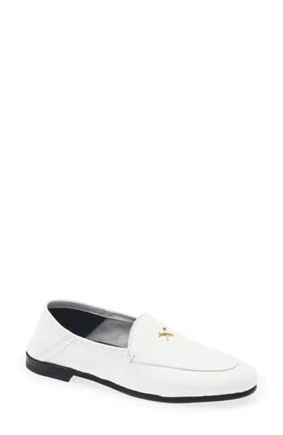 G/fore Metal Tees Leather Flex Golf Loafer In Snow
