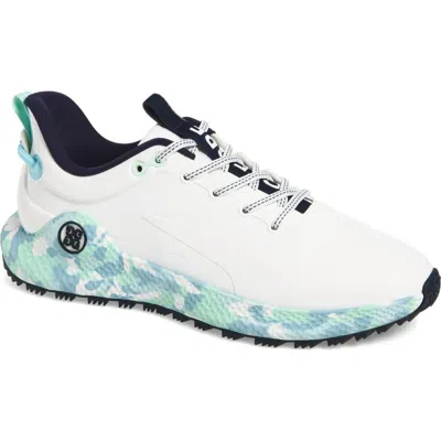 G/fore Mg4+ O2 Camo Print Golf Shoe In Snow / Tidal