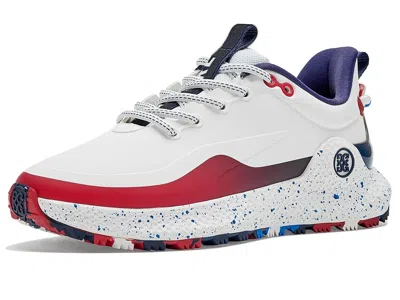 Gfore Mg4+ O2 Gradient Golf Shoes Women's Golf Shoes Snow/classic Red: 7.5 M In White