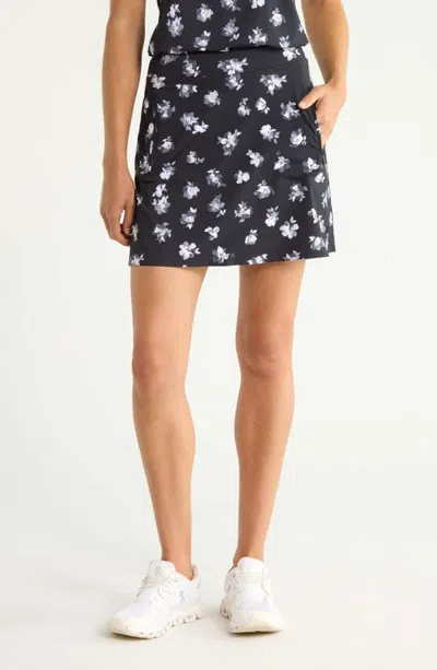 G/fore Moody Floral Silky Tech Performance Skort In Blue
