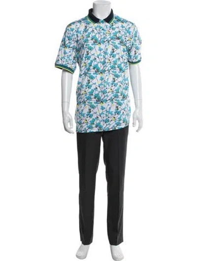 Pre-owned G/fore Polka Dot Print Collar Polo Shirt In Multi