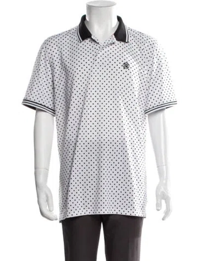 Pre-owned G/fore Polka Dot Print Short Sleeve In White