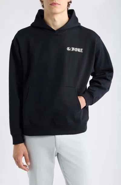 G/fore Pray For Birdies Graphic Hoodie In Black