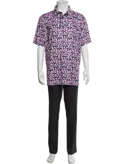Pre-owned G/fore Printed Short Sleeve Shirt In Purple