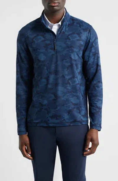 G/fore Quarter Zip Performance Golf Pullover In Twilight Camo