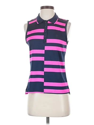 Pre-owned G/fore Sleeveless Polo Shirt In Pink