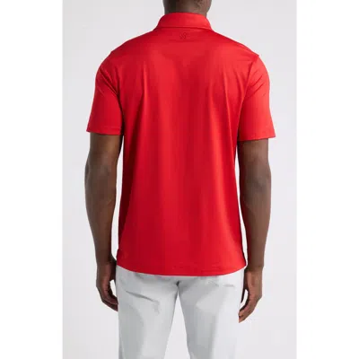 G/fore Solid Tech Jersey Performance Polo In Red