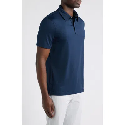 G/fore Solid Tech Jersey Performance Polo In Blue