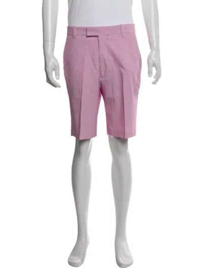 Pre-owned G/fore Striped Chino Shorts In Purple