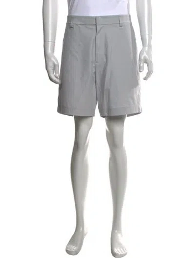Pre-owned G/fore Striped Flat Front Shorts In Blue