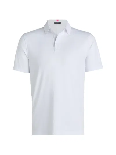 G/fore Stripe-detail Short-sleeve Polo Shirt In White