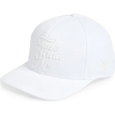 G/fore Talk Birdie To Me Performance Twill Snapback Cap In Snow