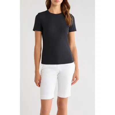 G/fore Tech Golf Upf 50+ Rib T-shirt In Black