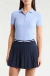 G/fore Tech Rib Polo In Blue