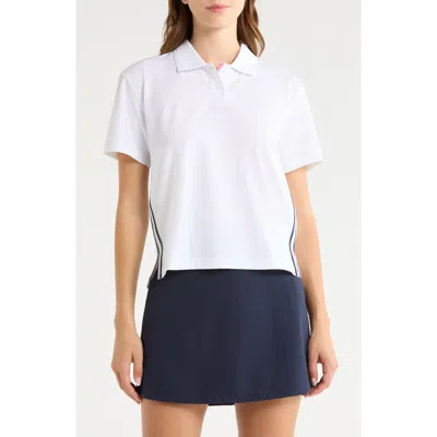 G/fore Tux Boxy Golf Polo In White