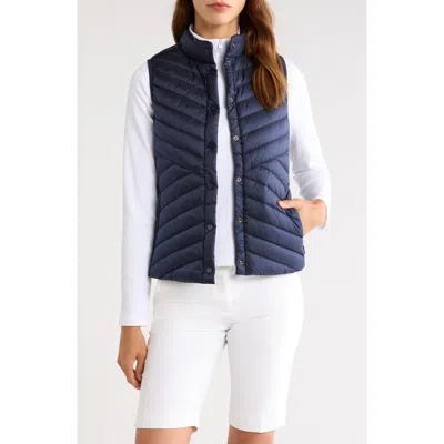 G/fore V Quilted Down Stretch Vest In Twilight