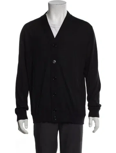 Pre-owned G/fore V-neck Long Sleeve Cardigan In Black