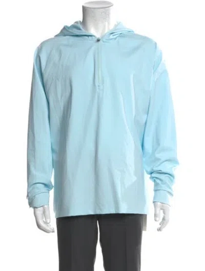 Pre-owned G/fore V-neck Long Sleeve Henley In Blue