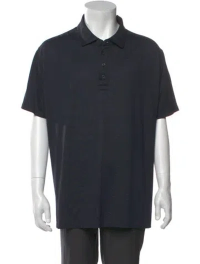 Pre-owned G/fore V-neck Short Sleeve Polo Shirt In Black