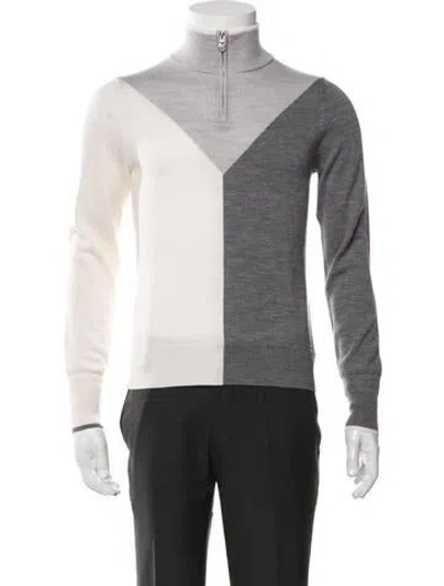 Pre-owned G/fore Wool Colorblock Pattern Pullover In Black