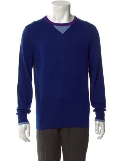 Pre-owned G/fore Wool Crew Neck Pullover In Blue