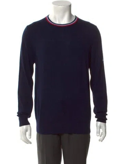 Pre-owned G/fore Wool Crew Neck Pullover W/ Tags In Blue
