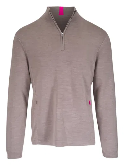 G/fore Zip Merino Wool Coat In Neutral