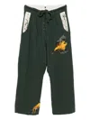 Gg In Red Birdwatcher Trousers In Green