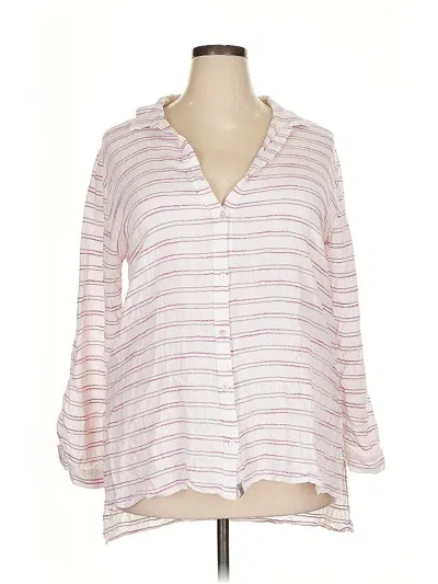 Pre-owned G.h. Bass & Co. 3/4 Sleeve Blouse In Pink