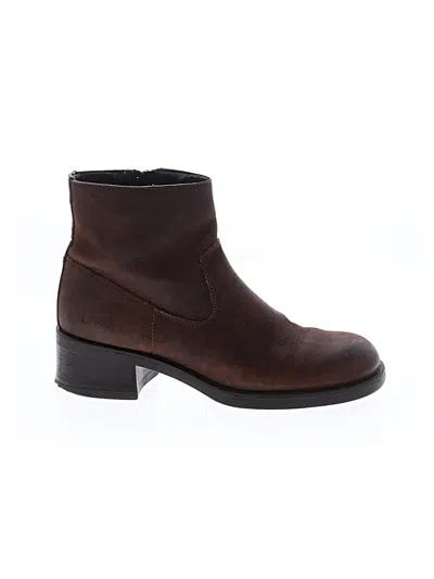 Pre-owned G.h. Bass & Co. Ankle Boots In Brown