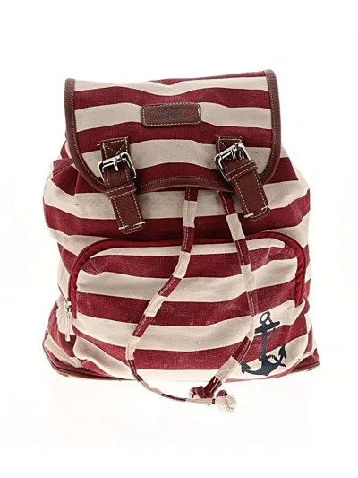 Pre-owned G.h. Bass & Co. Backpack In Burgundy