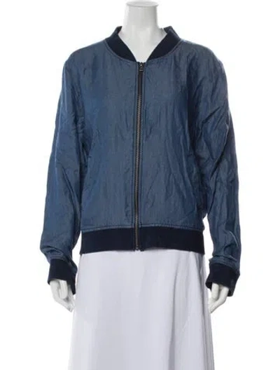 Pre-owned G.h. Bass & Co. Bomber Jacket In Blue