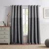 G.h. Bass & Co. Canyon Grommet Top Light-filtering Set Of 2 Curtain Panel In Gray
