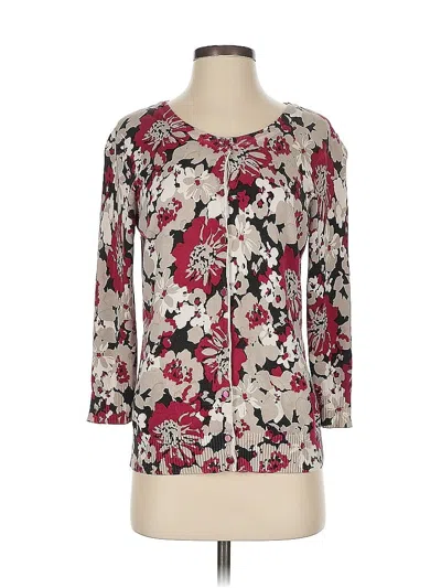 Pre-owned G.h. Bass & Co. Cardigan Sweater In Burgundy