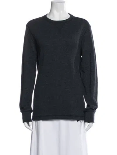 Pre-owned G.h. Bass & Co. Crew Neck Long Sleeve Sweatshirt W/ Tags In Blue