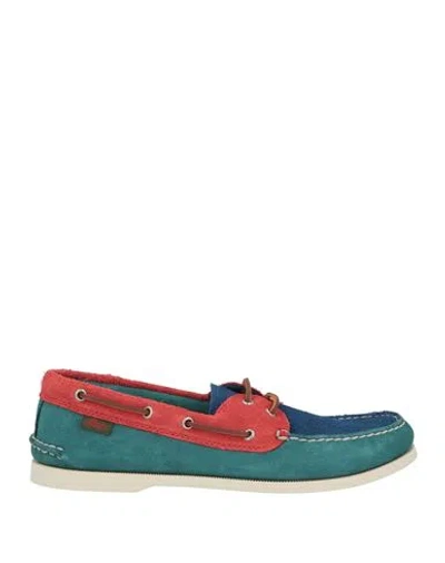 G.h. Bass & Co G. H. Bass & Co Jetty Iii 2 Eye Boat Man Loafers Emerald Green Size 8 Leather In Multi