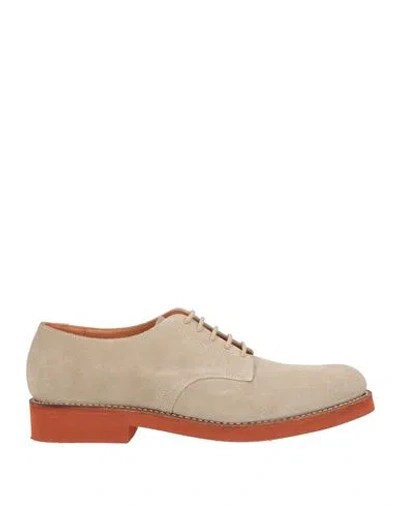 G.h. Bass & Co G. H. Bass & Co Man Lace-up Shoes Beige Size 9 Leather In Neutral
