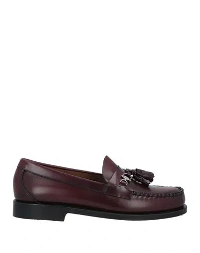 G.h. Bass & Co G. H. Bass & Co Man Loafers Burgundy Size 6.5 Leather In Red