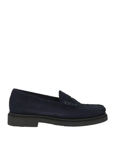 G.h. Bass & Co G. H. Bass & Co Man Loafers Navy Size 9 Leather In Blue