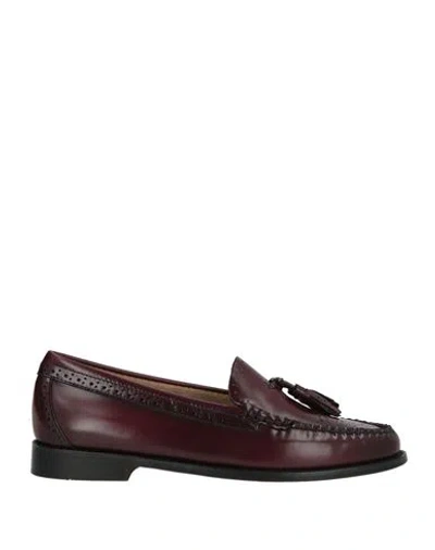 G.h. Bass & Co G. H. Bass & Co Weejun Estelle Brogue Woman Loafers Burgundy Size 8 Leather