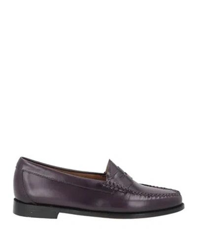 G.h. Bass & Co G. H. Bass & Co Weejun Penny Woman Loafers Plum Size 8 Leather In Purple