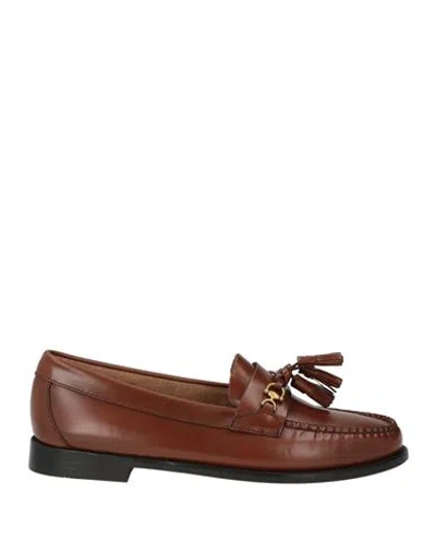 G.h. Bass & Co G. H. Bass & Co Woman Loafers Tan Size 7 Leather In Brown