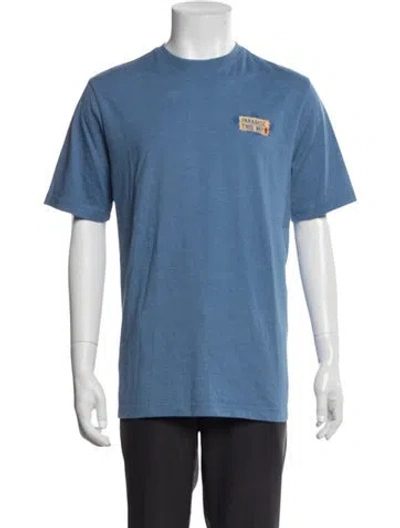 Pre-owned G.h. Bass & Co. Graphic Print Crew Neck T-shirt In Blue