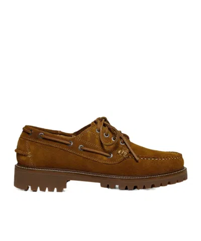 G.h. Bass & Co. Laced Moccasin Shoes In Animal Print