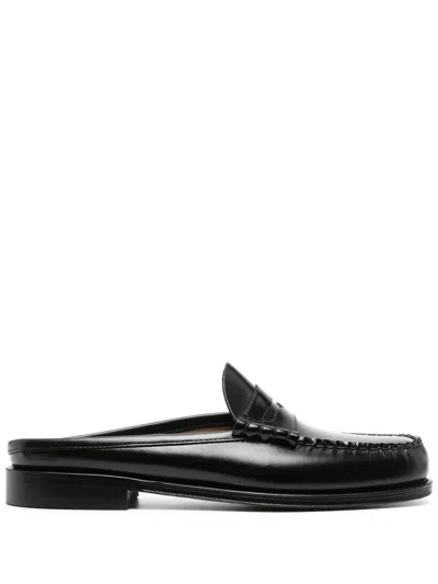 G.h. Bass & Co. Black Larson Penny Loafer Leather Slides