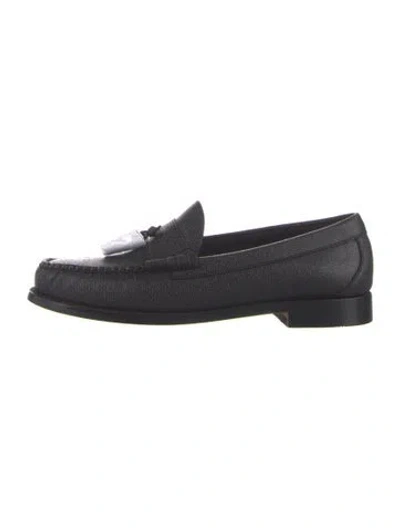 Pre-owned G.h. Bass & Co. Leather Dress Loafers In Blue