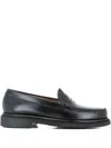 G.h. Bass & Co. Leather Loafers In Black