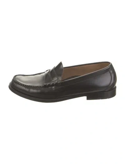 Pre-owned G.h. Bass & Co. Leather Loafers In Black